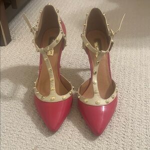 Halogen Pink and Cream Women's Shoes